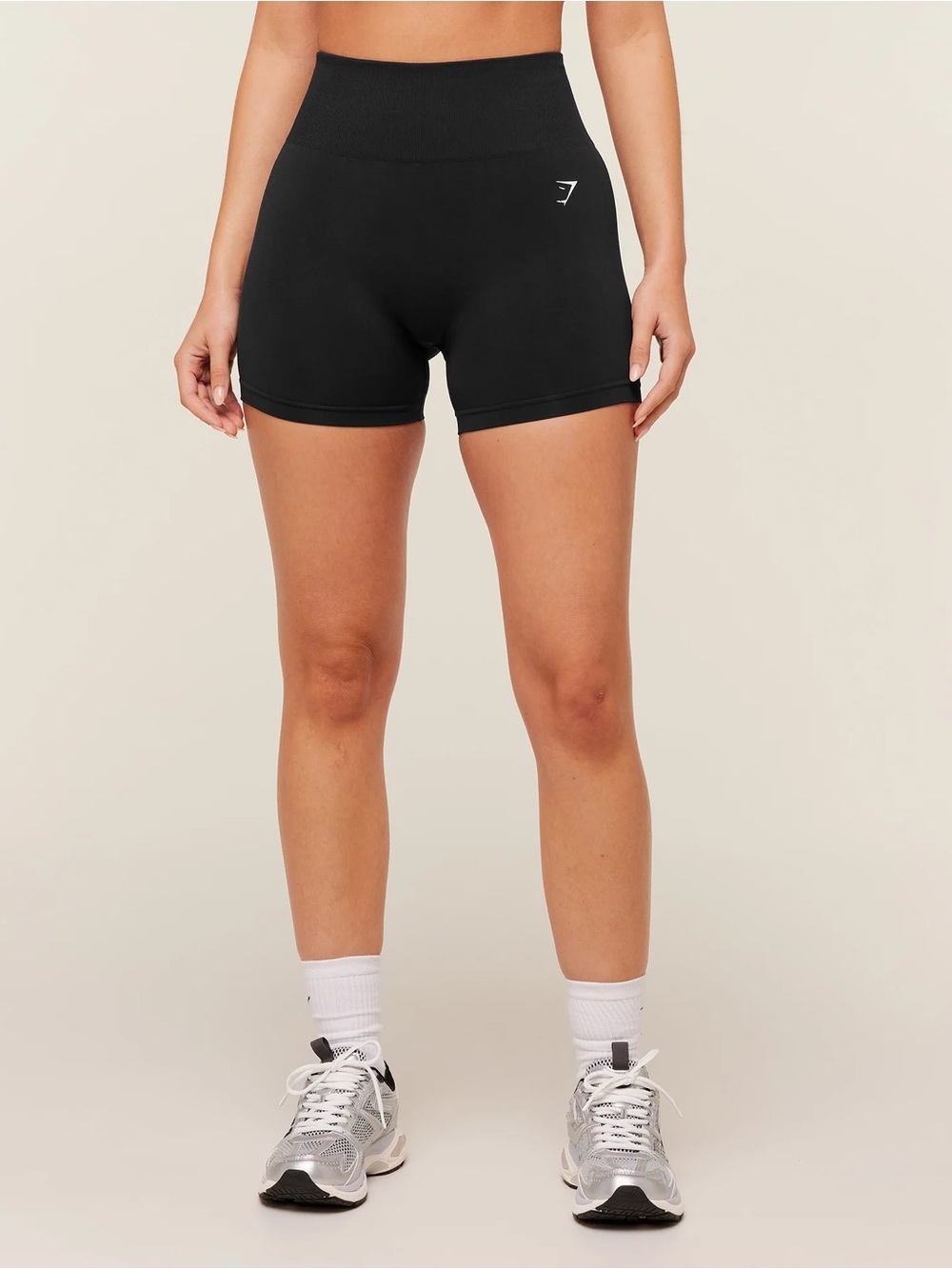Gymshark Black High-Rise Seamless Shorts